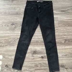 Levi’s Demi Curve Mid Rise Skinny Black Jeans Size 0 25